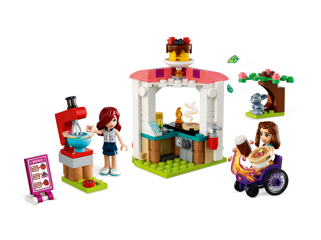LEGO Pancake Shop alternate arrangement showing mixer stand, kiosk, tree and table