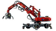 LEGO Technic 42144 Material Handler side view with open grapple