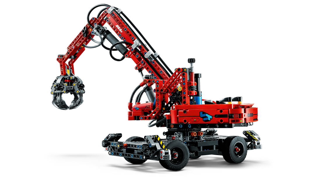 LEGO Technic 42144 Material Handler rear three-quarter view