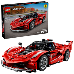 LEGO Technic Ferrari FXX K 42212, box front with the built Ferrari FXX K