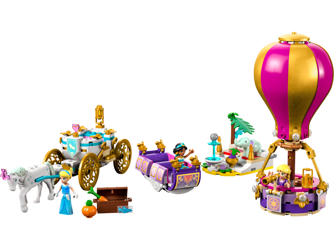 Built LEGO 43216 hot-air balloon, carriage and flying carpet, official photography