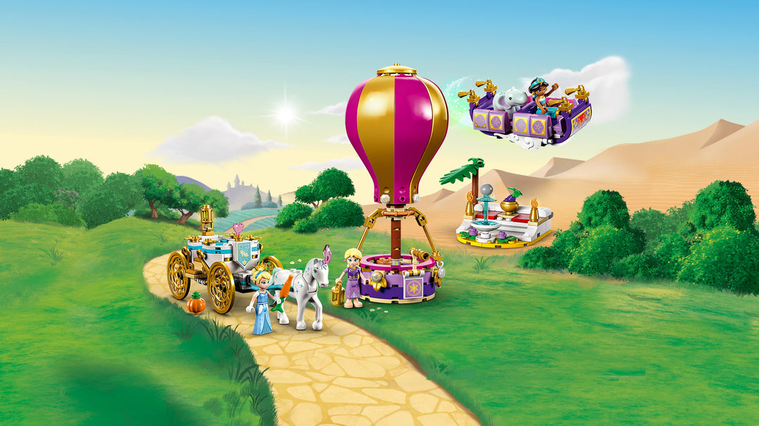 LEGO Disney 43216 balloon, carriage and carpet in a landscape, official photography