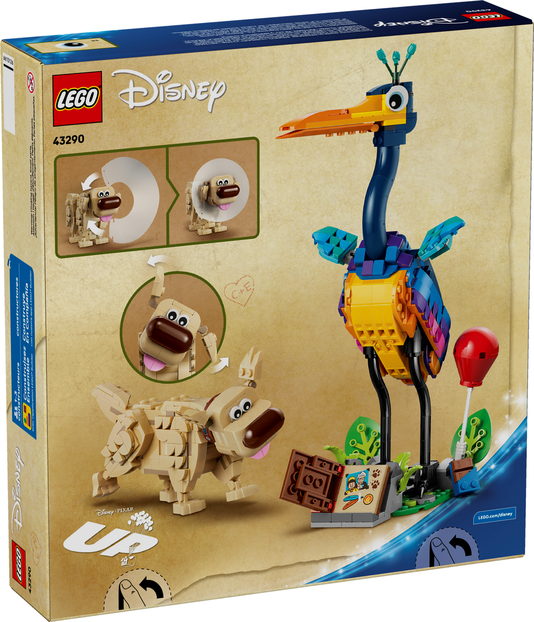 LEGO Disney and Pixar Kevin & Dug 43290, box back