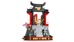 LEGO NINJAGO Ninja Character Display 15th Anniversary 71866, monastery with its steps, opening gate and cherry tree