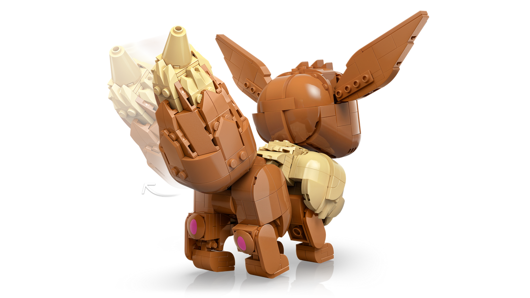 LEGO Pokémon Eevee 72151, Eevee from behind with the tail angled