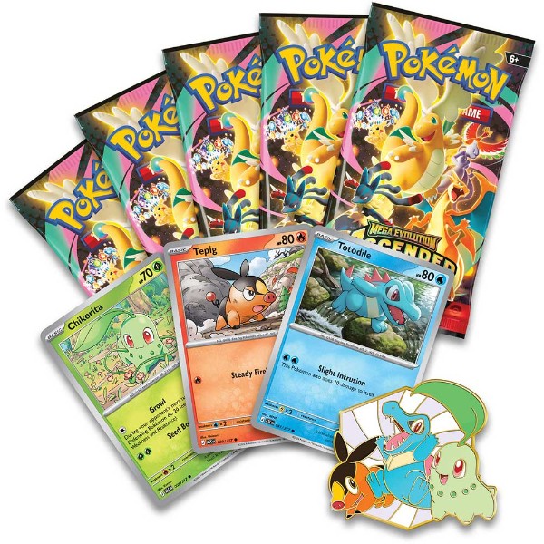 Pokémon TCG: Mega Evolution—Ascended Heroes First Partners Deluxe Pin Collection