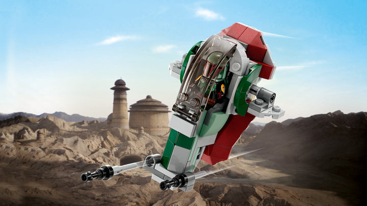 Boba Fett's Starship Microfighter in flight over Tatooine, official photography