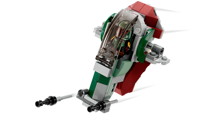 Boba Fett's Starship in flight mode with adjustable wings