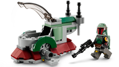 Boba Fett's Starship in landing mode with Boba Fett minifigure, side angle