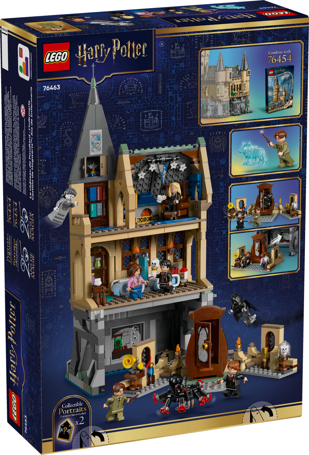LEGO Harry Potter Hogwarts Castle: Hospital Wing 76463, box back