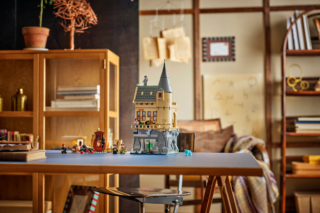 LEGO Harry Potter Hogwarts Castle: Hospital Wing 76463, built model on display