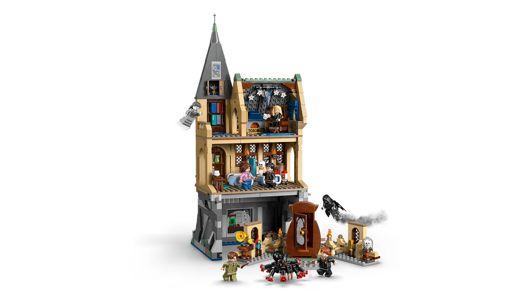 LEGO Harry Potter Hogwarts Castle: Hospital Wing 76463, open back showing the Hospital Wing and Ravenclaw Common Room