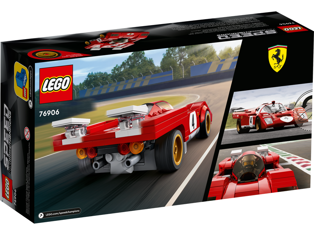 LEGO Speed Champions 76906 box back showing the car on track
