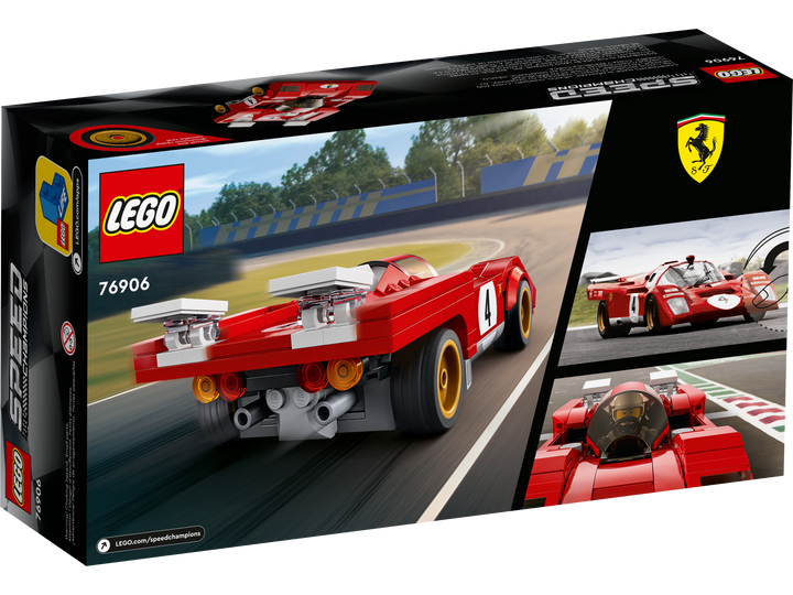 LEGO Speed Champions 76906 box back showing the car on track
