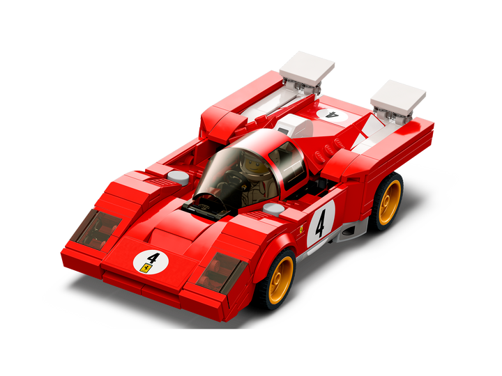 LEGO 1970 Ferrari 512 M three-quarter front angle showing racing livery