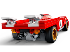 LEGO 1970 Ferrari 512 M rear three-quarter angle showing exhausts and rear wing