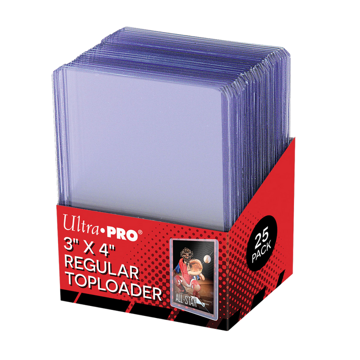 Ultra PRO Toploader - 3" x 4" Rigid Regular Trading Card Protectors 25ct for Pokemon and other TCG Cards