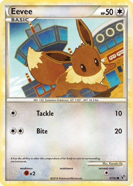 Eevee #47/90 C - Undaunted Pokemon 2010