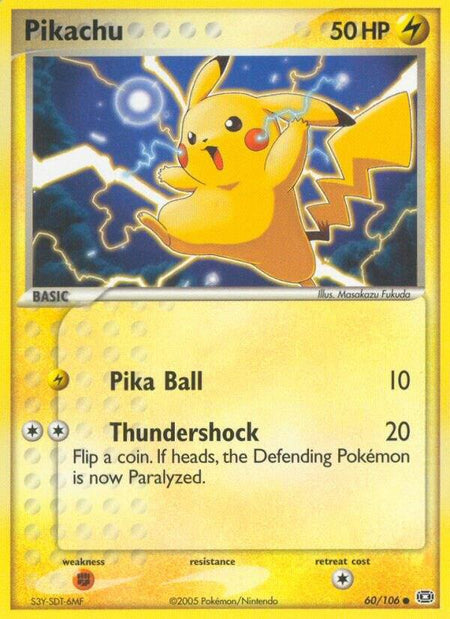 Pikachu #60/106 C - EX Emerald Pokemon 2005