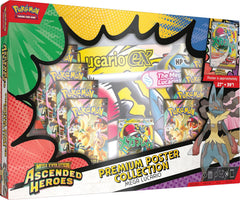 Pokémon TCG: Ascended Heroes Premium Poster Collection Sealed Case of 6 (3 of each style) - Mega Lucario and Mega Gardevoir