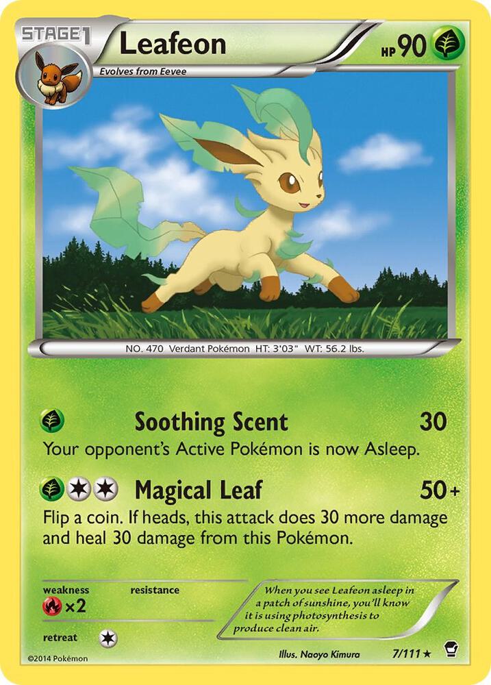 Leafeon 7/111 Holo Rare - Furious Fists