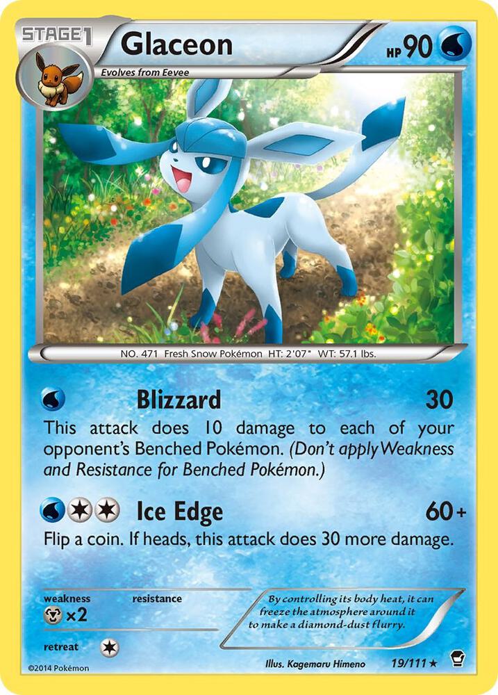 Glaceon 19/111 Holo Rare - Furious Fists