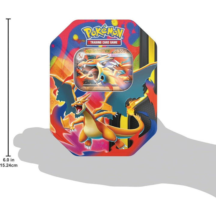 Pokémon TCG: Mega Charizard X Tin (4 Booster Packs + Promo Card)