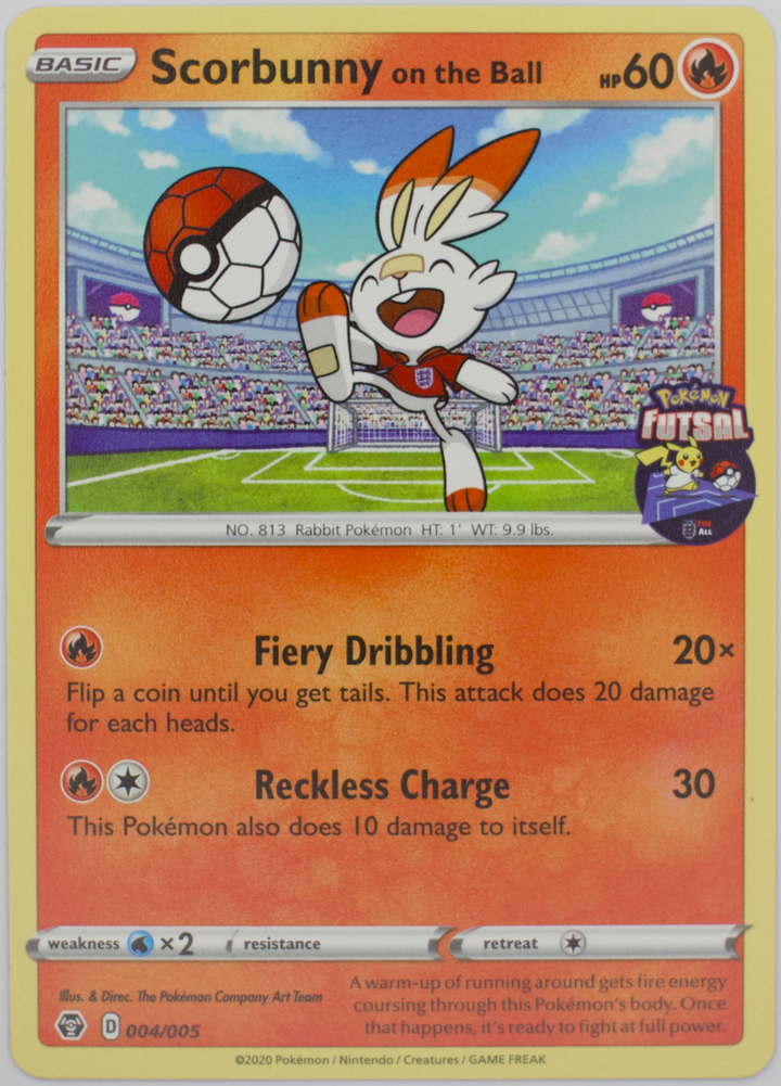 Scorbunny on the Ball #004/005 - Pokemon Futsal (Promo 2021)