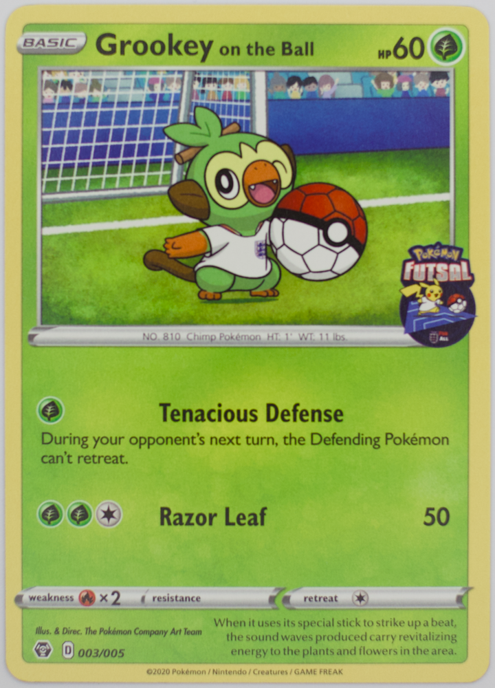 Grookey on the Ball #003/005 - Pokemon Futsal (Promo 2021)