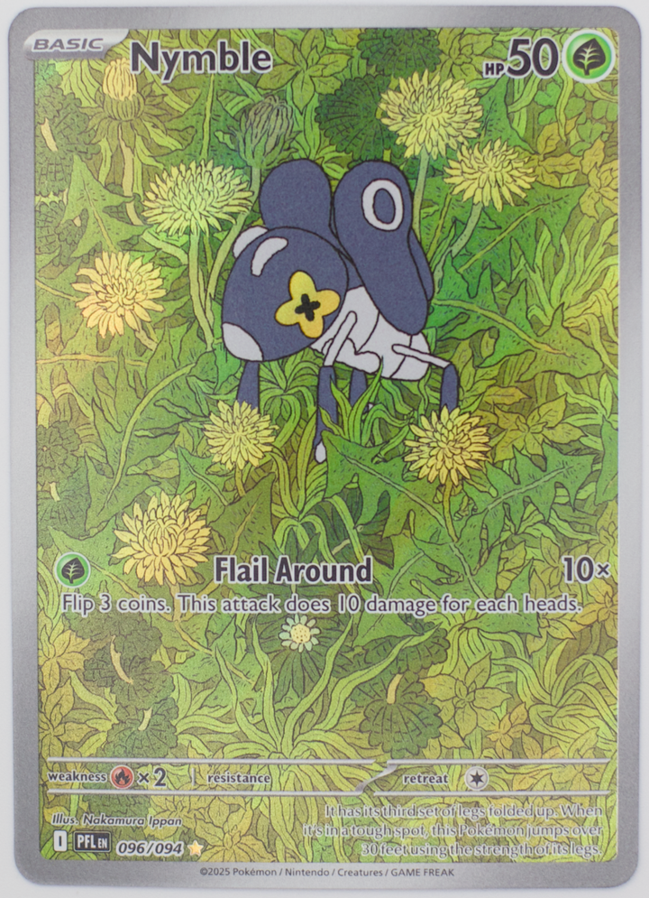 Nymble #96/94 Holo - ME02: Phantasmal Flames Pokemon 2025