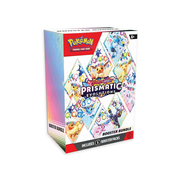 Pokémon TCG Scarlet & Violet Prismatic Evolutions Booster Bundle - 6 Booster Packs with 10 cards each - Quaza Collect