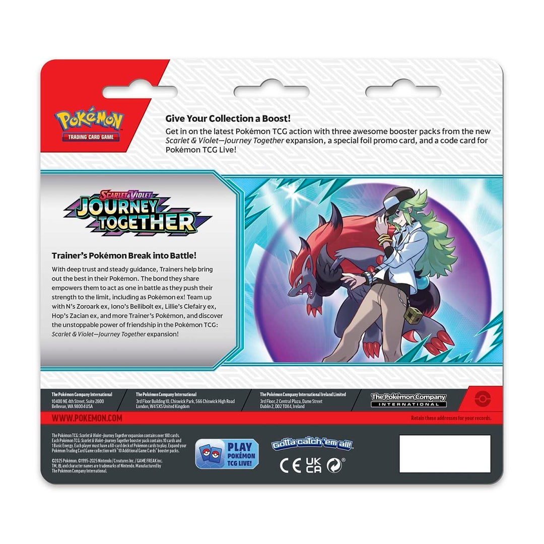 journey together booster box with promo Pokémon TCG: Journey Together 3 Pack Blister (3 Booster Packs + Promo –  Quaza Collect