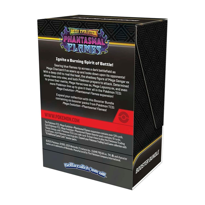 Pokemon TCG: Phantasmal Flames Booster Bundle (6 Packs) - Mega Evolution 2025