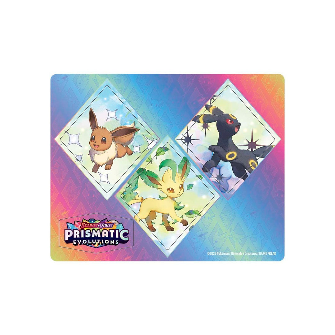 Pokémon TCG: Prismatic Evolutions Leafeon Tech Sticker Collection (3 Booster Packs + Promo + Sticker)