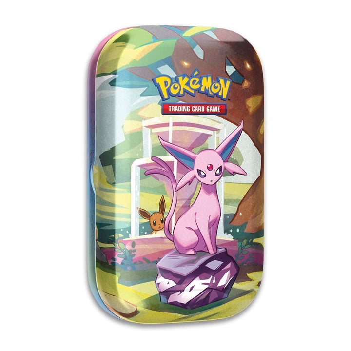 Pokémon TCG: Prismatic Evolutions Mini Tin - Espeon (2 Booster Packs, Coin and Art Card)