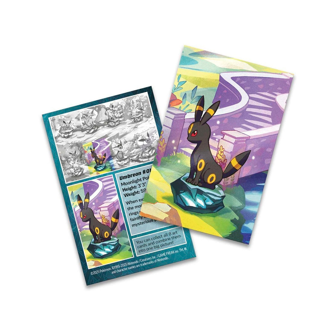 Pokémon TCG: Prismatic Evolutions Mini Tin - Umbreon (2 Booster Packs, Coin and Art Card)