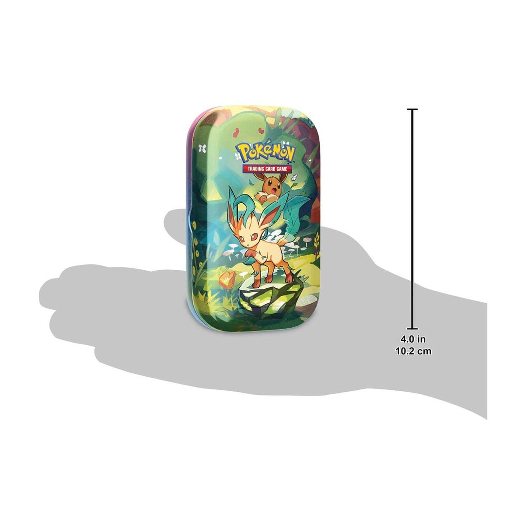 Pokémon TCG: Prismatic Evolutions Mini Tin - Leafeon (2 Booster Packs, Coin and Art Card)