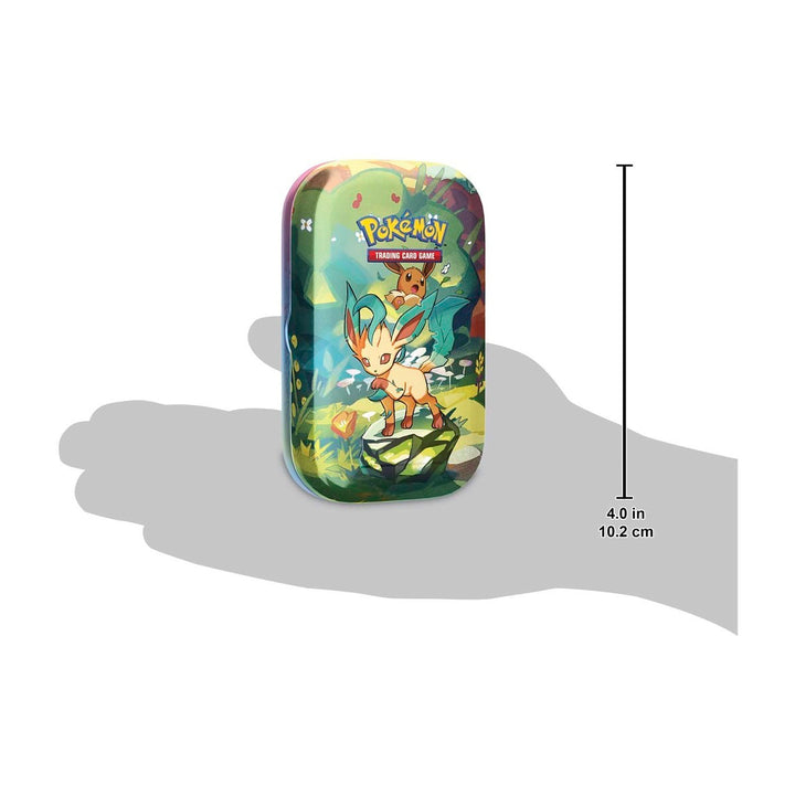 Pokémon TCG: Prismatic Evolutions Mini Tin - Leafeon (2 Booster Packs, Coin and Art Card)