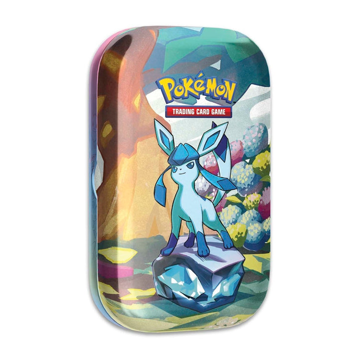 Pokémon TCG: Prismatic Evolutions Mini Tin - Glaceon (2 Booster Packs, Coin and Art Card)