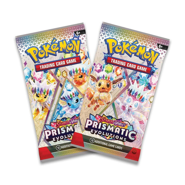Pokémon TCG: Prismatic Evolutions Mini Tin - Glaceon (2 Booster Packs, Coin and Art Card)