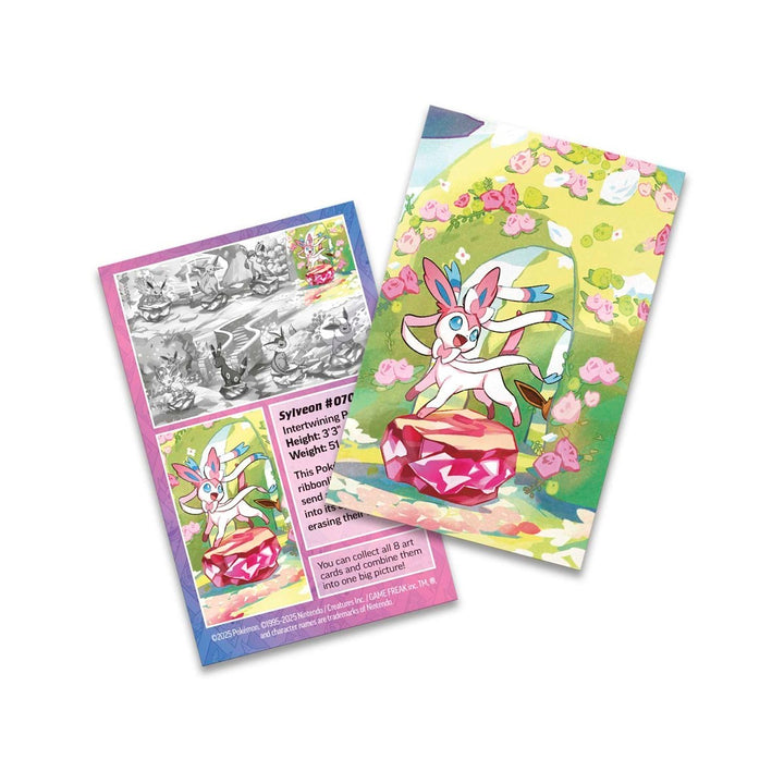 Pokémon TCG: Prismatic Evolutions Mini Tin - Sylveon (2 Booster Packs, Coin and Art Card)