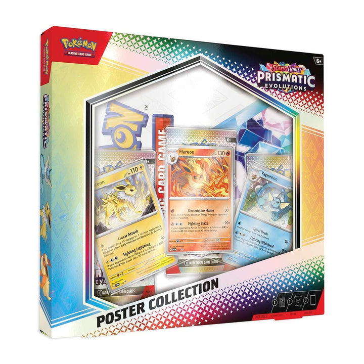 Pokémon TCG: Prismatic Evolutions Poster Collection Scarlet & Violet (3 Booster Packs + Promos)