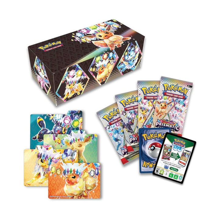 Pokémon TCG: Scarlet & Violet Prismatic Evolutions Surprise Box (4 Booster Packs + Promo)