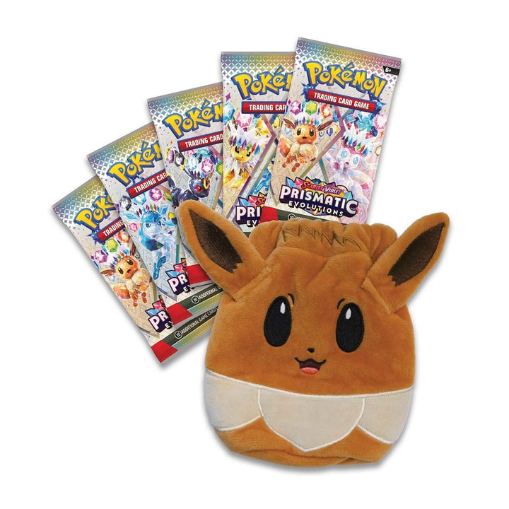 Pokémon TCG: Prismatic Evolutions Accessory Pouch Special Collection - Scarlet & Violet (5 Booster Packs + Eevee Pouch)