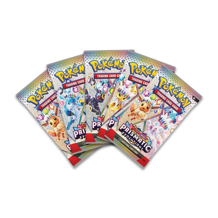 Pokémon TCG: Prismatic Evolutions Accessory Pouch Special Collection - Scarlet & Violet (5 Booster Packs + Eevee Pouch)