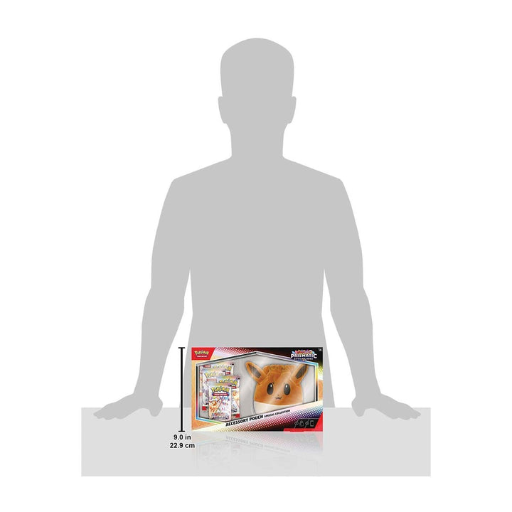 Pokémon TCG: Prismatic Evolutions Accessory Pouch Special Collection - Scarlet & Violet (5 Booster Packs + Eevee Pouch)