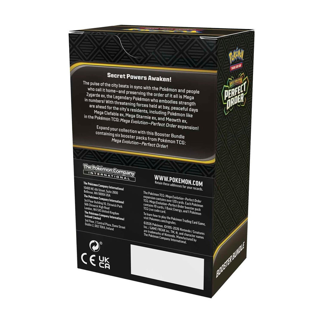 Pokmon TCG: Perfect Order Booster Bundle (6 Packs) - Mega Evolution Quaza Collect Pokmon TCG: Perfect Order Booster Bundle (6 Packs) - Mega Evolution Quaza Collect