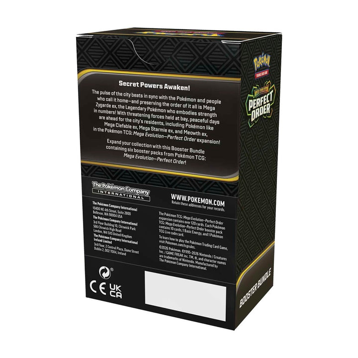 Pokémon TCG: Perfect Order Booster Bundle (6 Packs) - Mega Evolution