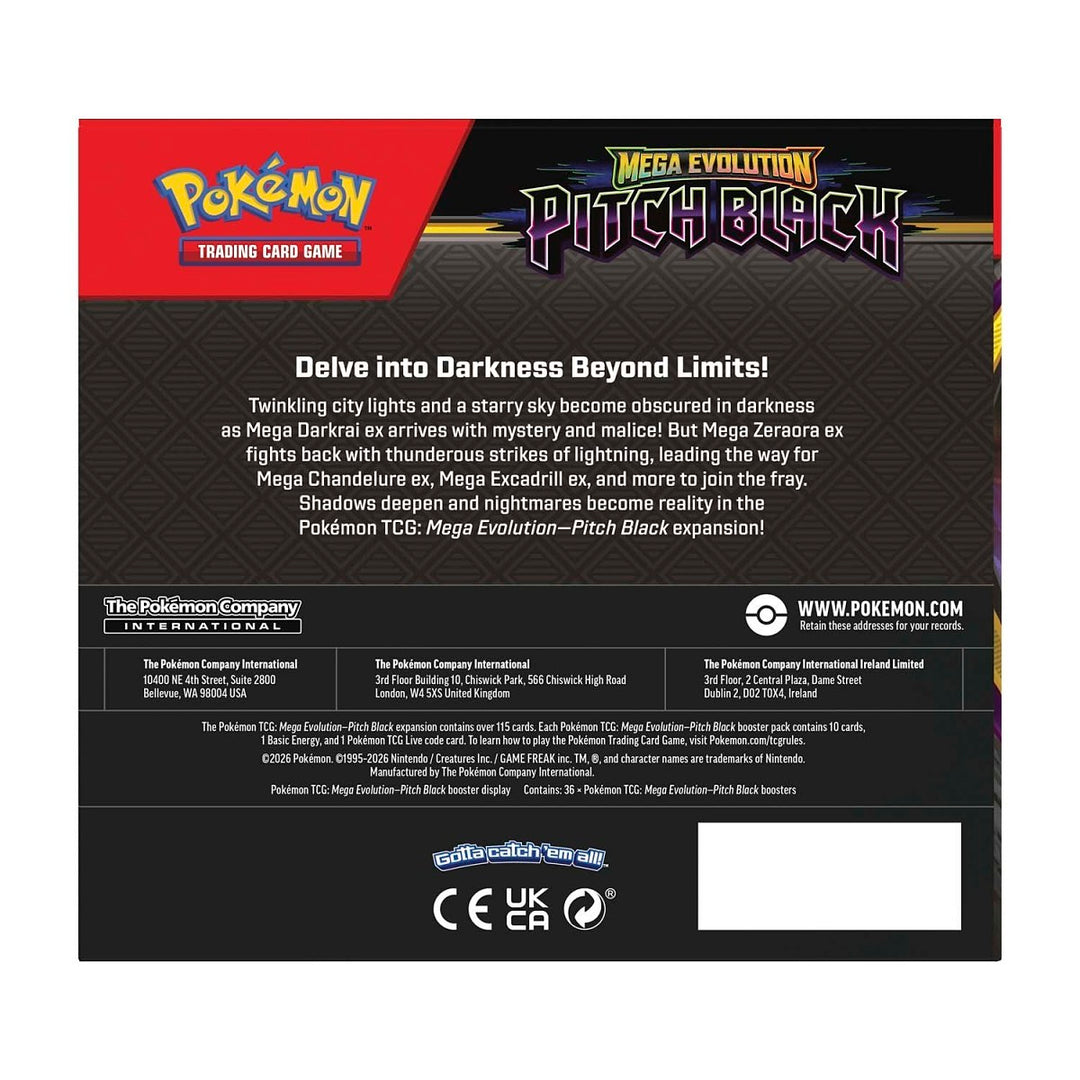 Pokémon TCG: Pitch Black Booster Display Box (36 Packs) - Mega Evolution