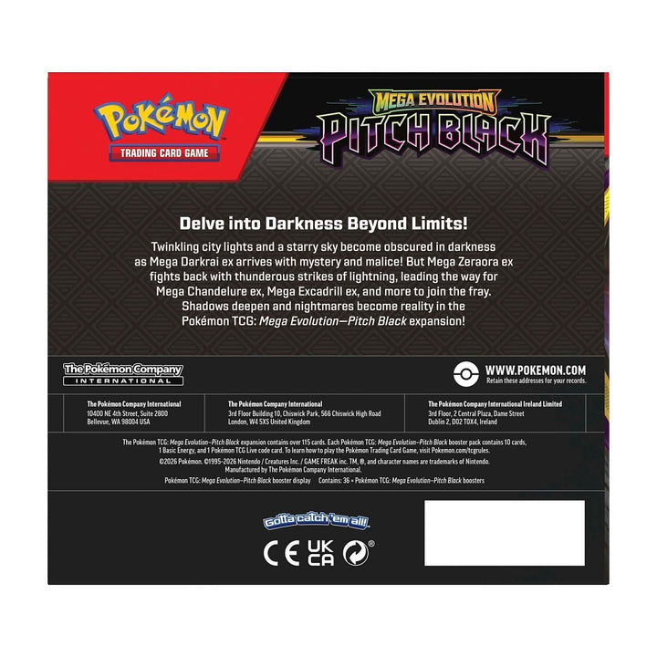 Pokémon TCG: Pitch Black Booster Display Box (36 Packs) - Mega Evolution